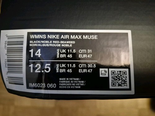 Nike air max muse black - nike, black/noble